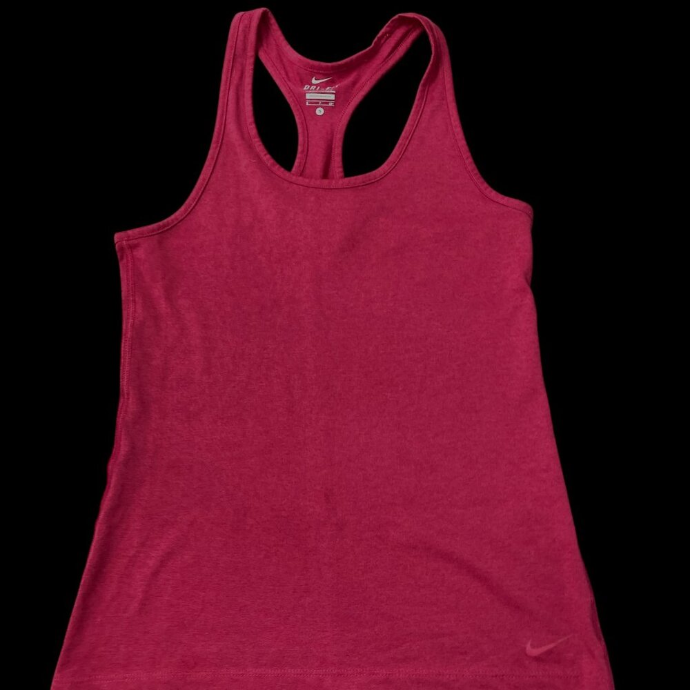 Women’s Nike Dry Fit Racerback Tank Top Size S dark pink